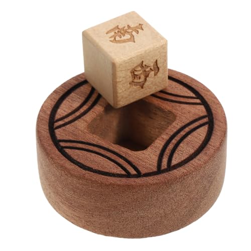 BESPORTBLE Holz Mahjong Würfel Partyspiel Zubehör Robust Langlebig Vielseitig Für Zuhause Bar Ktv Gesellschaftsspiele Chinesisches Brettspiel Requisite von BESPORTBLE