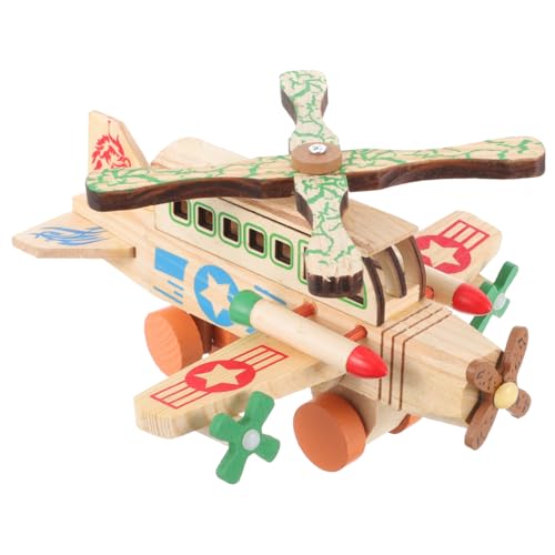BESPORTBLE Holz Militärflugzeug Lustiges Holzmodell Hubschrauber Für Jungen Und Fördert Kreativität Und Spielspaß BESPORTBLE Holz Militärflugzeug Lustiges Holzmodell Hubschrauber Für Jungen Und Fördert Kreativität Und Spielspaß von BESPORTBLE