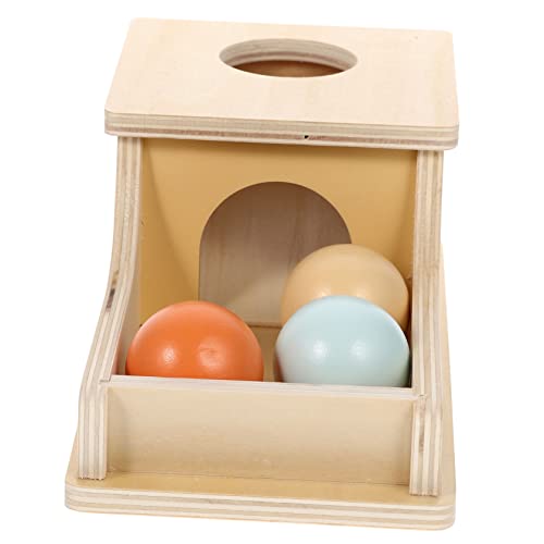 BESPORTBLE Holz Münzaufbewahrungsbox Für Frühpädagogisches Objektpermanenzspielzeug Montessori Lernspielzeug Feinmotorik Und Farbkognition Für Junge Mädchen Ab von BESPORTBLE