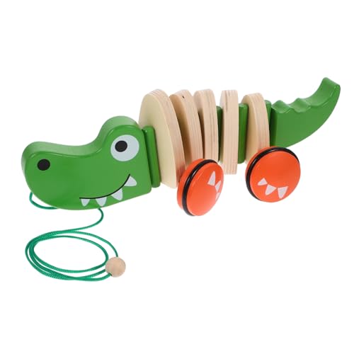 BESPORTBLE Holz Nachziehspielzeug Für Kleinkinder Lustiges Und Farbenfrohes Für Junge Mädchen Kinderspielzeug Motorischen Fähigkeiten Robust Und Sicher von BESPORTBLE