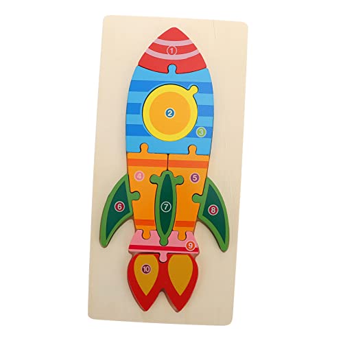 BESPORTBLE Holz Puzzle Raketenform Lernspielzeug für Kleinkinder Pädagogisches Feinmotorik und Kognitiven Fähigkeiten für Jungen und Mädchen BESPORTBLE Holz Puzzle Raketenform Lernspielzeug für Kleinkinder Pädagogisches Feinmotorik und Kognitiven Fähigkeiten für Jungen und Mädchen von BESPORTBLE