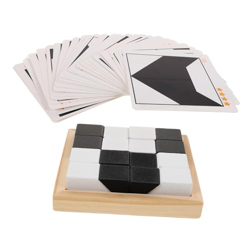 BESPORTBLE Holz Puzzle Spiel für Pädagogisches Steckspiel mit Robusten Bauklötzen Fördert Kreativität Logisches und Eltern Junge Mädchen Interaktion Vielseitiges Lernspielzeug für Zuhause von BESPORTBLE