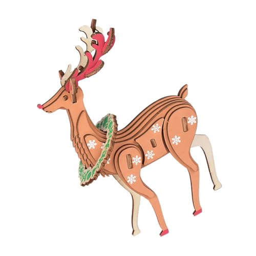 BESPORTBLE Holz Puzzle Weihnachtselch für DIY Bastelset mit Präzisem Design Dekoratives für Feiertage Fördert Kreativität und Spaß BESPORTBLE Holz Puzzle Weihnachtselch für DIY Bastelset mit Präzisem Design Dekoratives für Feiertage Fördert Kreativität und Spaß von BESPORTBLE