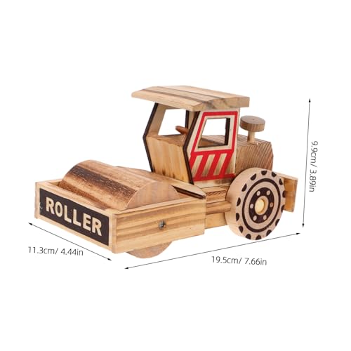 BESPORTBLE Rollwagen-Modell Aus Holz Spielzeug-rollwagen-Dekoration Miniatur-rollwagen-Ornament Kleiner Rollwagen-schmuck Für Schreibtisch Simulations-rollwagen-Figur von BESPORTBLE