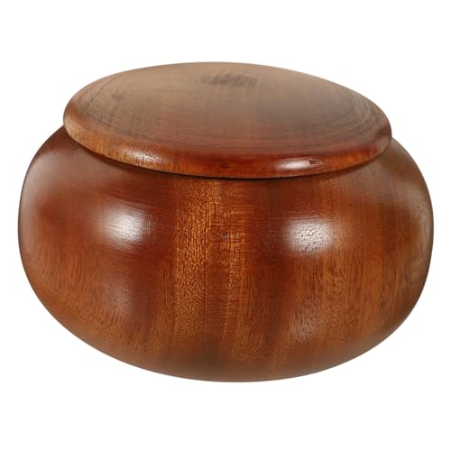 BESPORTBLE Holz Schachfiguren Aufbewahrungsbox Praktisch Stabiles Go Chess Pieces Storage Jar Multifunktional Leicht Tragbar für Brettspiel Fans von BESPORTBLE