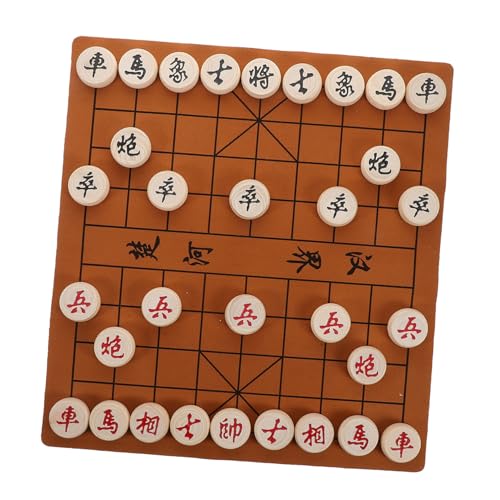 BESPORTBLE Holz Schachspiel Set für Erwachsene Faltbares Chinesisches Schachbrett mit Leder Tragbar für Reisen Unterhaltsam und Herausfordernd BESPORTBLE Holz Schachspiel Set für Erwachsene Faltbares Chinesisches Schachbrett mit Leder Tragbar für Reisen Unterhaltsam und Herausfordernd von BESPORTBLE