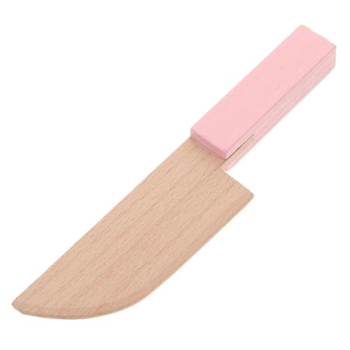 BESPORTBLE Holz Schneidebrett Mit Holzmesser Für Rollenspielzeug Für Kreatives Und Gemüseschneiden Pädagogisches Für Kleinkinder von BESPORTBLE