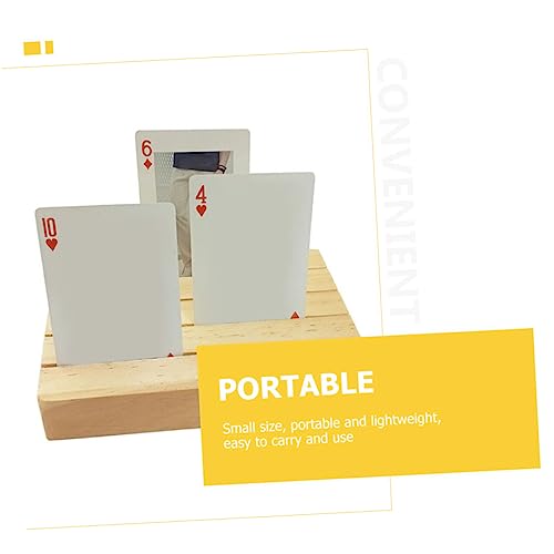 BESPORTBLE Holz Spielkartenhalter Tray mit Fächern Kartenablage für Poker Canasta Kartenspiele Organizer Stabil Praktisch für Erwachsene Senioren BESPORTBLE Holz Spielkartenhalter Tray mit Fächern Kartenablage für Poker Canasta Kartenspiele Organizer Stabil Praktisch für Erwachsene Senioren von BESPORTBLE