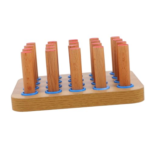 BESPORTBLE Holz Stecktafel für Fingerrehabilitation Ergotherapeutisches Übungsgerät mit Pegs zur Verbesserung der Fingerfertigkeit und Hand-Auge-koordination für Rehabilitationszentren und Zuhause von BESPORTBLE