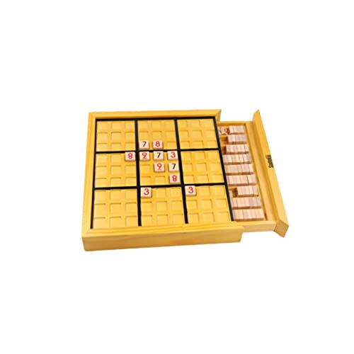 BESPORTBLE Holz Sudoku für Erwachsene und Kreatives Denkspiel Zahlenpuzzle Tischrätsel Kreativität DIY Partys von BESPORTBLE