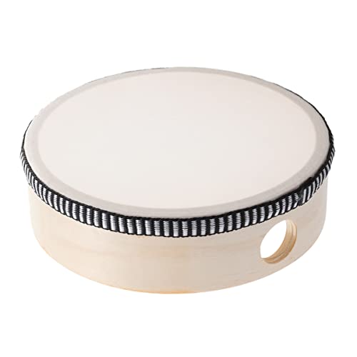 BESPORTBLE Holz Tamburin Handtrommel für Musikalisches Lernspielzeug Orff Percussion Instrument für Spiele und Kreative Aktivitäten Kleine von BESPORTBLE