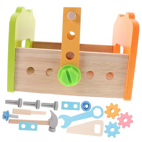 BESPORTBLE Holz Werkzeugset Lernspielzeug Buntes Reparatur und Schraubspielzeug Hand Auge Koordination Kreatives Rollenspiel für Jungen und Mädchen BESPORTBLE Holz Werkzeugset Lernspielzeug Buntes Reparatur und Schraubspielzeug Hand Auge Koordination Kreatives Rollenspiel für Jungen und Mädchen von BESPORTBLE