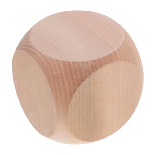 BESPORTBLE Holz Würfel Leere DIY Würfel mit Runden Ecken für Brettspiele Bastelprojekte und Partys Robuste Holzbauweise für Kreative Anwendungen von BESPORTBLE