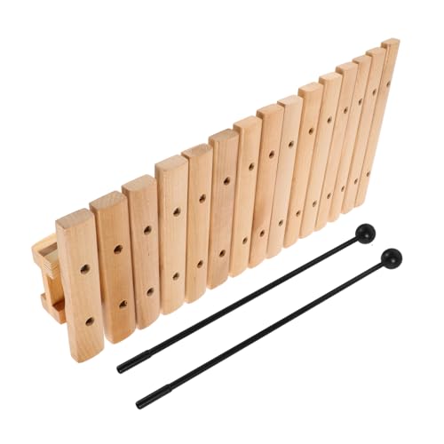 BESPORTBLE Holz Xylophon mit Schlägeln Pädagogisches Schlaginstrument für Kleinkinder Vielfältiger Klang Leicht Bespielbar Montessori Lernspielzeug für Musikalische Früherziehung von BESPORTBLE