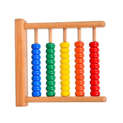 BESPORTBLE Holz Zählrahmen Lernspielzeug Montessori Mathe Lernhilfe Buntes Rechenbrett Pädagogisches Recheninstrument Für Vorschulkinder Und Grundschüler von BESPORTBLE