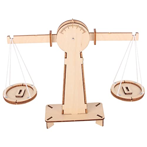 BESPORTBLE Holzbalancemodell DIY Balance Scale Pädagogisches Handwerksspielzeug Für Wissenschaftliche Experimente des Gleichgewichtssinns Für Jahre von BESPORTBLE