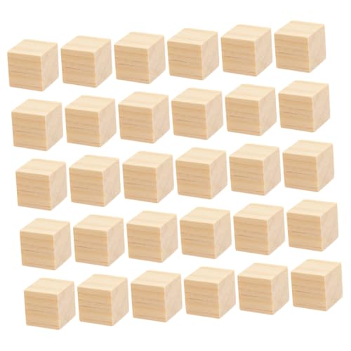 BESPORTBLE Holzbauklötze Teilig Quadratische Würfel aus Robustem Holz Glatte Kanten Pädagogisches für Kreativität und Räumlichem von BESPORTBLE