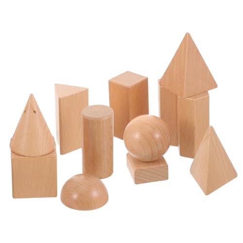 BESPORTBLE Holzbausteine Geometrisches Formenpuzzle Lernspielzeug für Hand Auge Koordination Logisches Kreativität Montessori Sortierspiel von BESPORTBLE