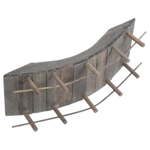 BESPORTBLE Holzbrücke Dekorative Gartenbrücke für Mikrolandschaft Puppenhaus Mini Garten Robuste Elegante Deko für Zuhause für DIY Projekte und Kreative von BESPORTBLE