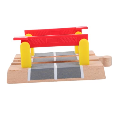BESPORTBLE Holzeisenbahn Zubehör Set Jungen Und Mädchen Zug Spielzeug Kompatibel Geländer Barriere Pädagogisches Spielzeug von BESPORTBLE
