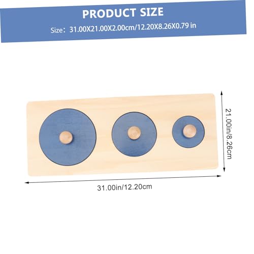 BESPORTBLE Holzformpuzzle Montessori Lernspielzeug Geometrische Formen Steckpuzzle Pädagogisches Motorikspiel für Kleinkinder Sicher und Langlebig für Frühe und Feinmotorik von BESPORTBLE