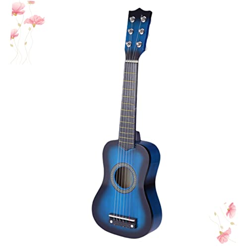 BESPORTBLE Holzgitarre Für Kindergitarre Aus Holz Lernspielzeug Blau Pädagogisches Musikinstrument Für Kleine Musiker Für Jungen von BESPORTBLE