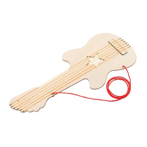 BESPORTBLE Holzgitarre Für Kunstgitarre Holzgitarren Bastelset Holzrohling Gitarre E Gitarre Ausschnitte Holzgitarre Beige von BESPORTBLE