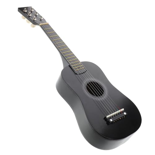 BESPORTBLE Holzgitarre Für Tragbares Musikinstrument Pädagogisches Schwarz Für Kleine Musiker Fördert Kreativität Und Musikalität von BESPORTBLE