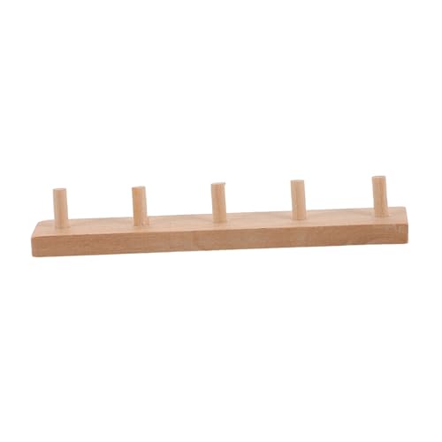 BESPORTBLE Holzhaken Modellhaken Miniaturzubehör Mini Haus Ornamente Kleiner Haken Für Miniaturhaus Kleiner Haken Für Puppenhaus Kleiner Hängehaken Puppenhaushaken Mini Haken Khaki von BESPORTBLE