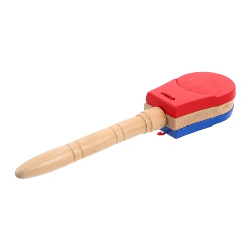 BESPORTBLE Holzklapper für Orff Musikinstrument mit Langem Griff Frühkindliches Hand Auge Koordination und für Musikalische Früherziehung von BESPORTBLE