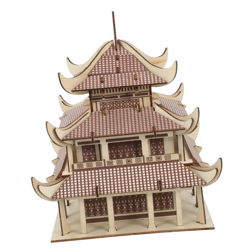 BESPORTBLE Holzpuzzle Bausatz für Erwachsene Kreatives DIY Modellset Antikes Gebäude Puzzle Pädagogisches Holzspielzeug Geduld und Kreativität als und Dekoration von BESPORTBLE