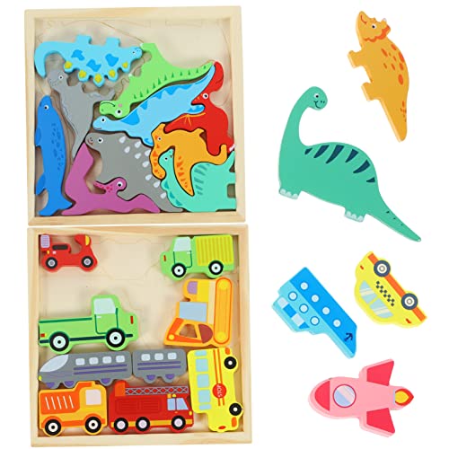BESPORTBLE Holzpuzzle Für Lernspielzeug Mit Bunten Dinosauriern Und Verkehrsmitteln Pädagogisches Puzzle Für Kleinkinder Für Jahre BESPORTBLE Holzpuzzle Für Lernspielzeug Mit Bunten Dinosauriern Und Verkehrsmitteln Pädagogisches Puzzle Für Kleinkinder Für Jahre von BESPORTBLE