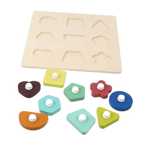 BESPORTBLE Holzpuzzle Holzspielzeug Lernspielzeug Cartoon Puzzle Toy für Kleinkinder Ab Jahre Robustes Tragbares Jigsaw mit Bunten Bildern Handlich für Kleine Finger Pädagogisches von BESPORTBLE