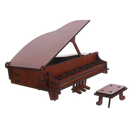 BESPORTBLE Holzpuzzle Klavier Modell DIY Bastelset für Verarbeitung Lernspielzeug zur Konzentration und Hand Auge Koordination Dekoratives Musikinstrument BESPORTBLE Holzpuzzle Klavier Modell DIY Bastelset für Verarbeitung Lernspielzeug zur Konzentration und Hand Auge Koordination Dekoratives Musikinstrument von BESPORTBLE