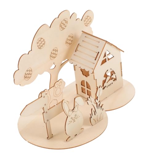 BESPORTBLE Holzpuzzle Ostern DIY Bunny Egg Dekoration Holzspielzeug für Feinmotorik und Kreativität mit Glatter Oberfläche und Abgerundeten Kanten BESPORTBLE Holzpuzzle Ostern DIY Bunny Egg Dekoration Holzspielzeug für Feinmotorik und Kreativität mit Glatter Oberfläche und Abgerundeten Kanten von BESPORTBLE