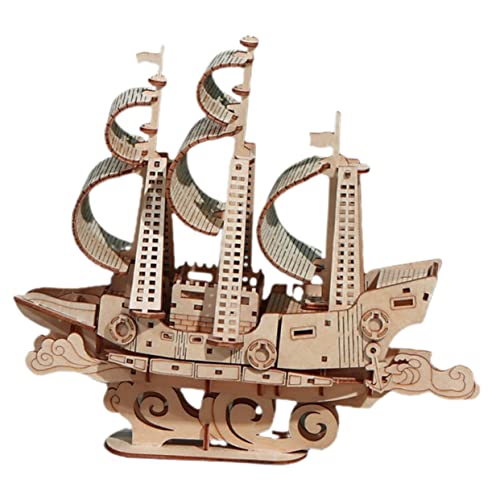 BESPORTBLE Holzpuzzle Segelboot DIY Modell Segelschiff Puzzle für für Kognitive Entwicklung und Eltern Interaktion Perfektes BESPORTBLE Holzpuzzle Segelboot DIY Modell Segelschiff Puzzle für für Kognitive Entwicklung und Eltern Interaktion Perfektes von BESPORTBLE
