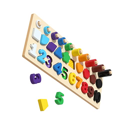 BESPORTBLE Holzpuzzle für Formen und Zahlen Lernspielzeug für Vorschulkinder Farbenfrohes Montessori Puzzle Fördert Logisches und Eltern Junge Mädchen Interaktion BESPORTBLE Holzpuzzle für Formen und Zahlen Lernspielzeug für Vorschulkinder Farbenfrohes Montessori Puzzle Fördert Logisches und Eltern Junge Mädchen Interaktion von BESPORTBLE