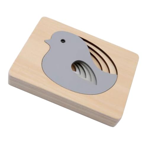 BESPORTBLE Holzpuzzle für und Formerkennungsspielzeug für Frühe Bildung Kreativ und Sicher Fördert Hand Auge Koordination und Räumliches Geeignet für Vorschulkinder von BESPORTBLE
