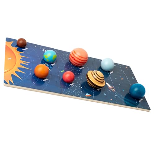 BESPORTBLE Holzpuzzle mit Planeten für Montessori Lernspielzeug zur Weltraum Erkennung Pädagogisches Solar System Holzspiel Motorische und Kreatives Greifen für Junge Mädchen BESPORTBLE Holzpuzzle mit Planeten für Montessori Lernspielzeug zur Weltraum Erkennung Pädagogisches Solar System Holzspiel Motorische und Kreatives Greifen für Junge Mädchen von BESPORTBLE