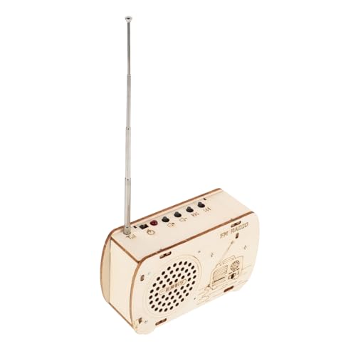 BESPORTBLE Holzradio Bausatz für DIY Elektronik Experimentierkasten Fördert Feinmotorik und Handwerkliche Fähigkeiten Pädagogisches Stem für Junge Lernende Interaktives Wissenschaftsmodell von BESPORTBLE