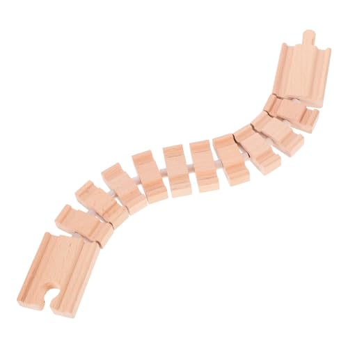 BESPORTBLE Holzschienenstücke für Holzeisenbahnen DIY Zubehör aus Hochwertigem Holz für Kreative Bahngestaltungen und Kinderfreundlich Partys BESPORTBLE Holzschienenstücke für Holzeisenbahnen DIY Zubehör aus Hochwertigem Holz für Kreative Bahngestaltungen und Kinderfreundlich Partys von BESPORTBLE