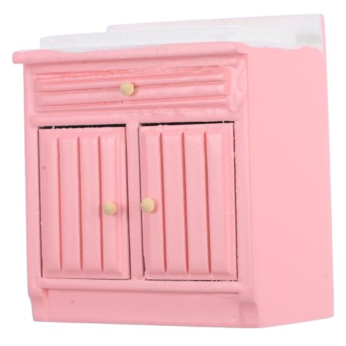 BESPORTBLE Holzschrank Modell Für Puppenhaus Exquisites Vintage Möbelzubehör Für DIY Mikrolandschaften Für Bastel Und Enthusiasten von BESPORTBLE