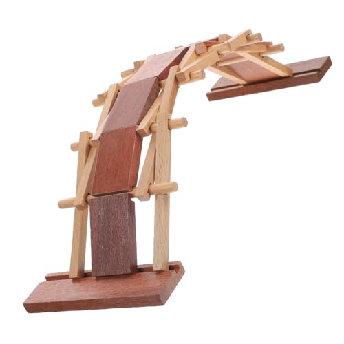 BESPORTBLE Holzspielbogen DIY Bausatz Arch Bridge Handgefertigt Pädagogisch Kreativ Fördert Handwerkliche Fähigkeiten und Unabhängiges Denken für Bastelfreunde von BESPORTBLE