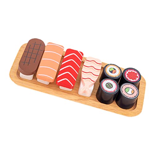 BESPORTBLE Holzspielset Simulation Sushi Buntes Lernspielzeug für Fingerfertigkeit Hand Auge Koordination Übung Pädagogisches Küchenspielzeug Langlebig und Platzsparend BESPORTBLE Holzspielset Simulation Sushi Buntes Lernspielzeug für Fingerfertigkeit Hand Auge Koordination Übung Pädagogisches Küchenspielzeug Langlebig und Platzsparend von BESPORTBLE
