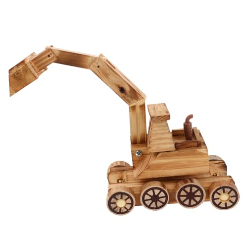 BESPORTBLE Holzspielzeug Bagger Modell für Handgefertigter Kleiner BAU und Spielzeugbagger Interaktives mit Funktionalen für Junge Mädchen und Sammler BESPORTBLE Holzspielzeug Bagger Modell für Handgefertigter Kleiner BAU und Spielzeugbagger Interaktives mit Funktionalen für Junge Mädchen und Sammler von BESPORTBLE