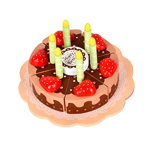 BESPORTBLE Holzspielzeug Geburtstagstorte Niedlicher Realistischer Kuchen für Rollenspiele und Bildung Perfektes für Kindergeburtstage BESPORTBLE Holzspielzeug Geburtstagstorte Niedlicher Realistischer Kuchen für Rollenspiele und Bildung Perfektes für Kindergeburtstage von BESPORTBLE