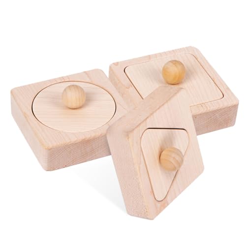 BESPORTBLE Holzspielzeug Geometrische Formen Sortierspiel aus Robustem Holz Kognitives Montessori Lernspielzeug für Kleinkinder Fördert Kreativität Logisches Denken Feinmotorik und von BESPORTBLE