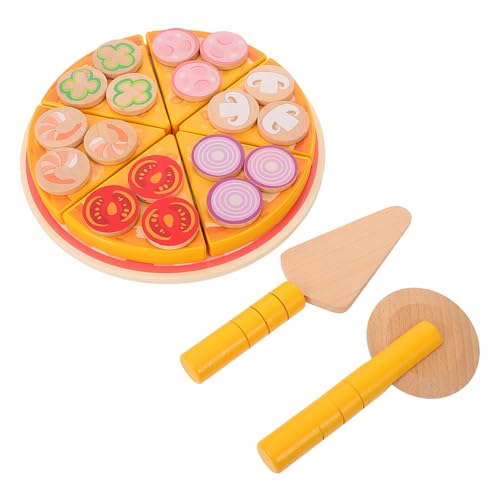 BESPORTBLE Holzspielzeug Pizza Für Realistisches Küchenspielzeug Pizza Für Rollenspiele Motorischen Fähigkeiten Mit Buntem BESPORTBLE Holzspielzeug Pizza Für Realistisches Küchenspielzeug Pizza Für Rollenspiele Motorischen Fähigkeiten Mit Buntem von BESPORTBLE