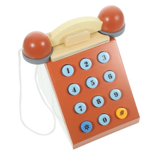 BESPORTBLE Holzspielzeug Retro Telefon Spielhandy für Kleinkinder Pädagogisches Interaktionsspielzeug Verarbeitet Hautfreundlich Fördert Soziale Fähigkeiten und Frühe Zahlenkenntnisse BESPORTBLE Holzspielzeug Retro Telefon Spielhandy für Kleinkinder Pädagogisches Interaktionsspielzeug Verarbeitet Hautfreundlich Fördert Soziale Fähigkeiten und Frühe Zahlenkenntnisse von BESPORTBLE