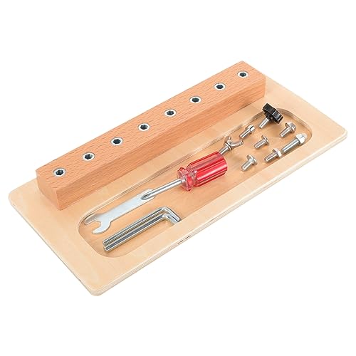 BESPORTBLE Holzspielzeug Schraubbrett für Kleinkinder Ab Jahren Sicheres Schadstofffreies Werkzeug Trainingsspielzeug Hand Auge Koordination und Feinmotorik BESPORTBLE Holzspielzeug Schraubbrett für Kleinkinder Ab Jahren Sicheres Schadstofffreies Werkzeug Trainingsspielzeug Hand Auge Koordination und Feinmotorik von BESPORTBLE